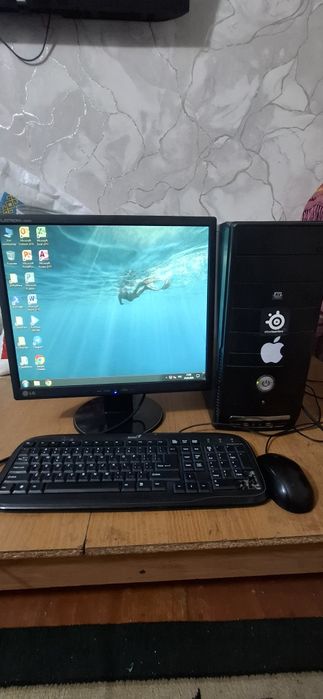 компьютер сатылады
ПЛАТА H61

DDR 3    2 GB

HDD 250 GB

MONITOR 19

B