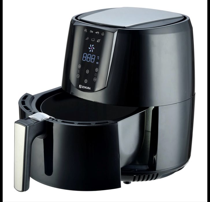 Friteuza cu aer cald Airfryer, Air fryer, 3,2 L, 1400 W - Zokura