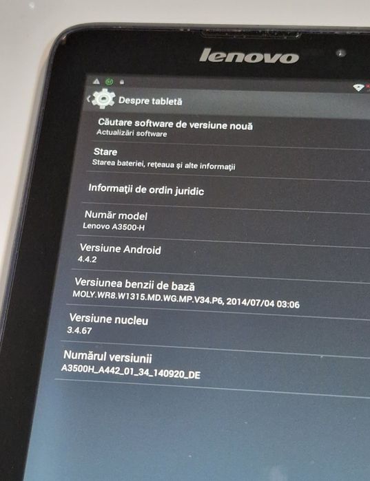 Tableta Lenovo cu android 4.4.4