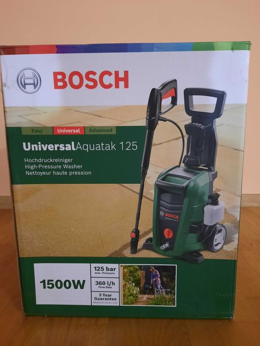 Aparat de spalat cu presiune Bosch UniversalAquatak 125, 1500W, 360l/h, 125 bar, duza spumare , furtun 5m