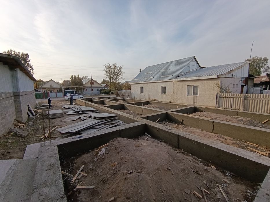 Заливка фундамента