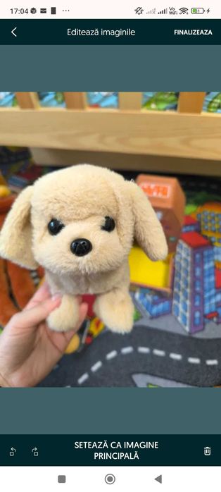 Câine Interactiv Golden Retriever, cu Miscare & Sunet