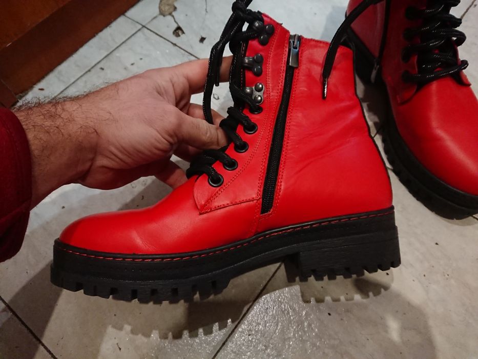 Боти, кожени 39 номер