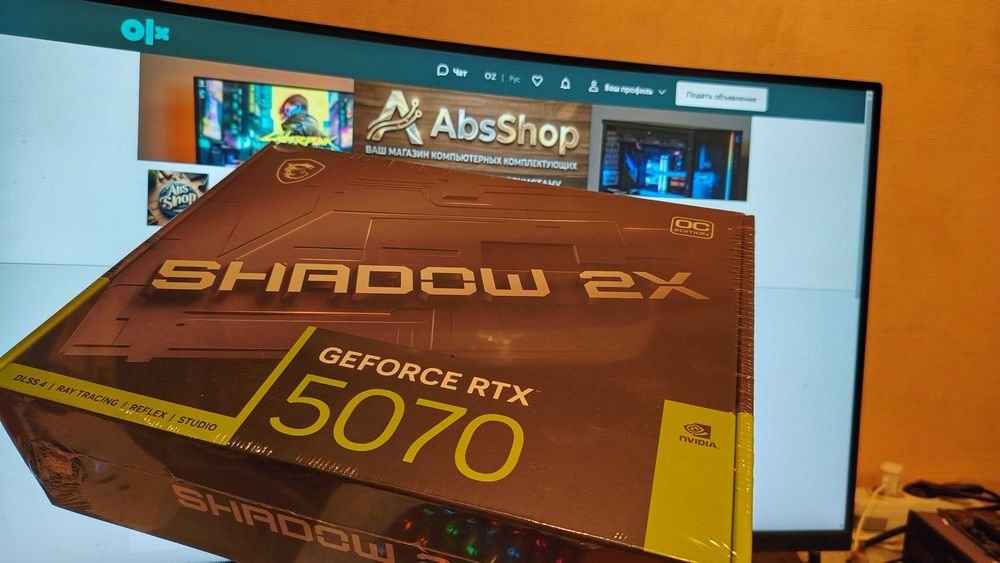 Новая запечатанная видеокарта MSI RTX 5070 SHADOW 2X 12GB GDDR7.