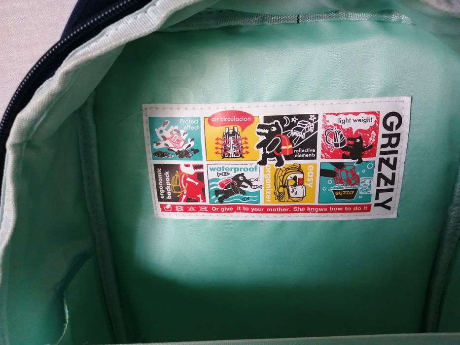 Рюкзак ранец школьный Grizzly б/у для девочки