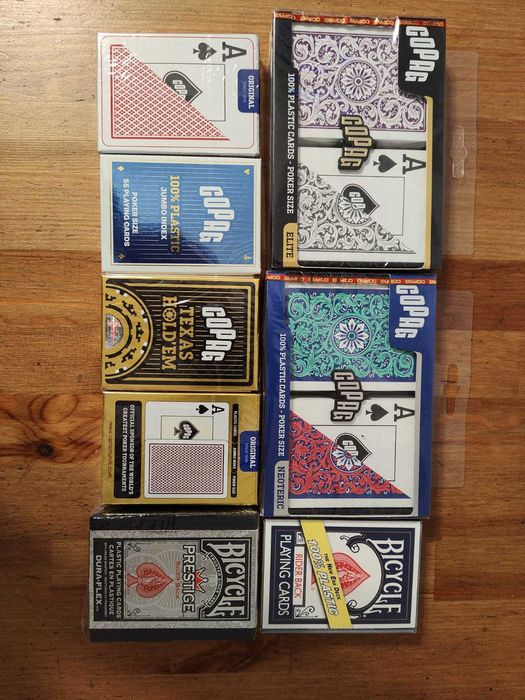 Carti  de joc Poker plastic Copag si Bicycle