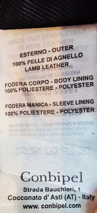 Jacketa Conbipel – neagra– piele naturala miel marimea L