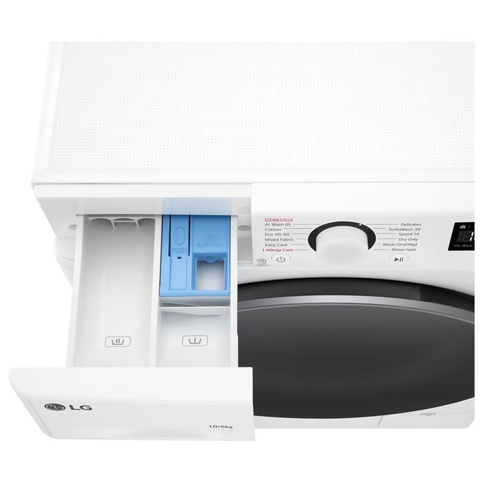 Пералня със сушилня LG F4DR510S1W 10/6 кг – почти нова, 5 г. гаранция