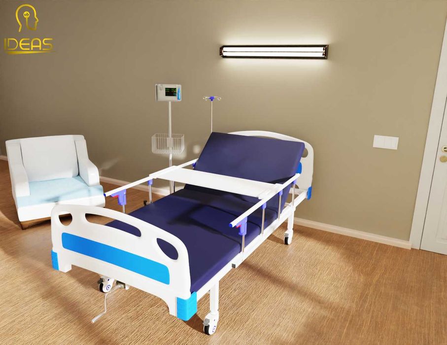 Кровать в комплекте для реанимации (Одно секционная)