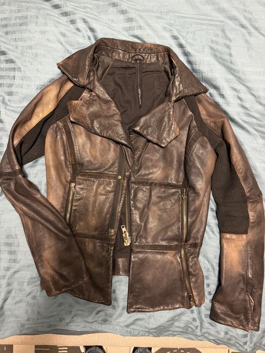 Кожено яке телешка кожа Improvd size S
