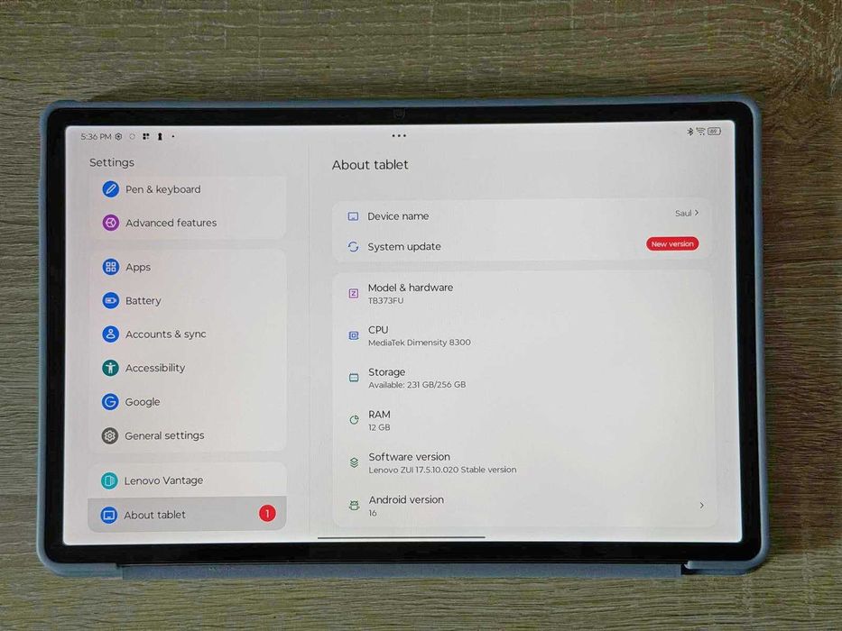 Lenovo Idea Tab Pro 12,7" 12GB RAM, 256GB + Husa+ folie sticla
