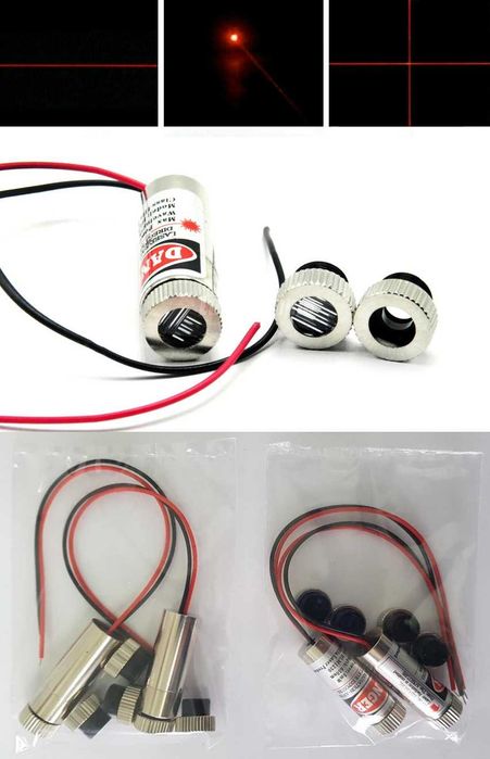 Set Laser diodă 660nm, 100mw linie Pt ghidaj taiere lemn piatra Nou!