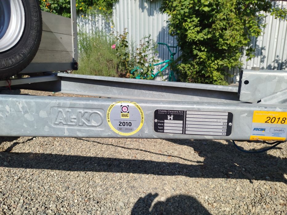 Remorcă auto 3.40 m  x 1. 40 m de 1250 kg masa maximă