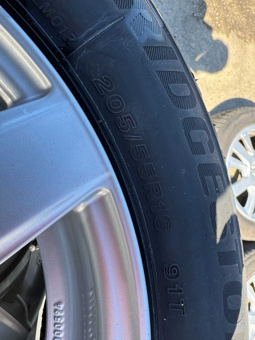 Set Jante Cu Anvelope BMW  Dezent 5x120 R16 cu anvelope Bridgestone 205/55 R16