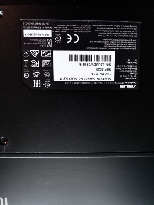 ASUS monitor TUF GAMING 165hz