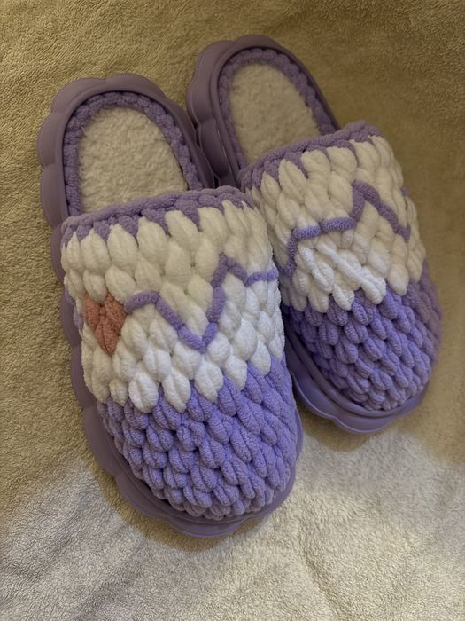 Тапочки вязанные