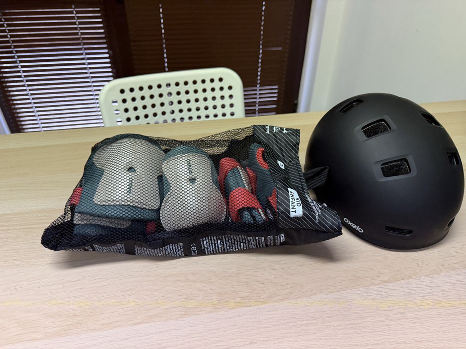 Детска каска Oxelo+протектори Oxello