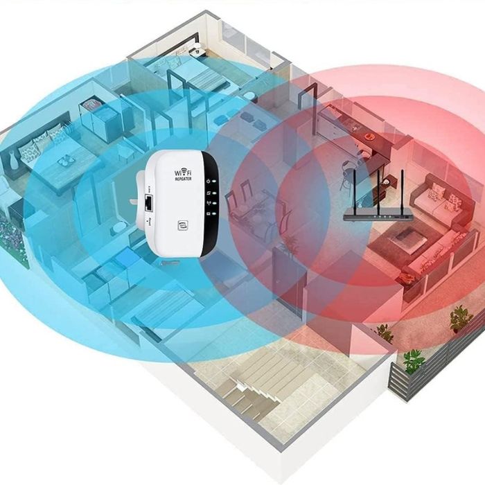 Wi-Fi Repeater 300Mbps – Усилвател и разширител на Wi-Fi сигнала с LAN порт