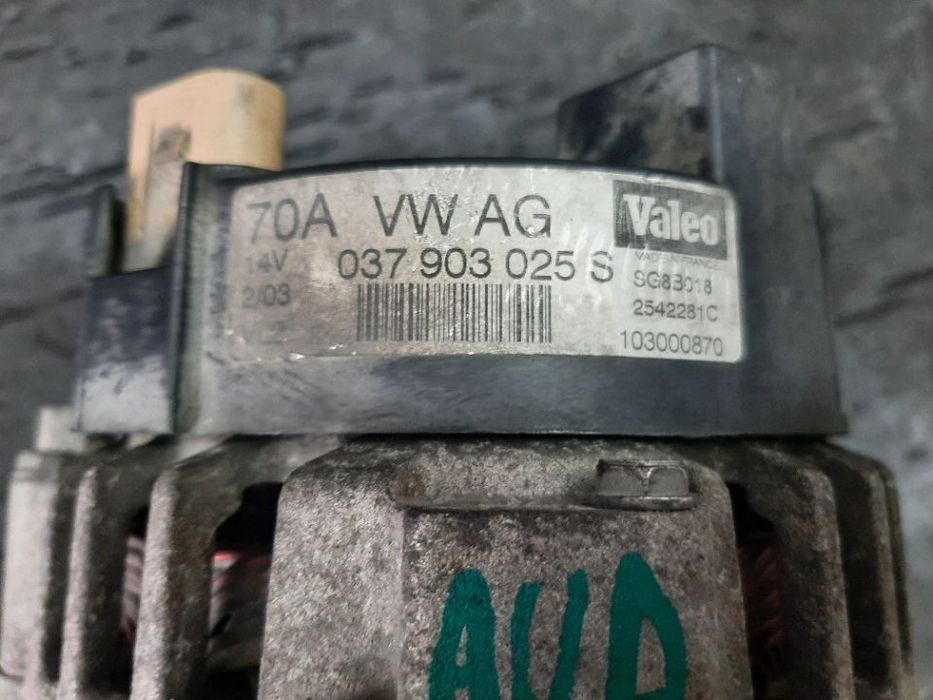 alternator vw polo 9n lupo 1.4 b  aud 037903025s