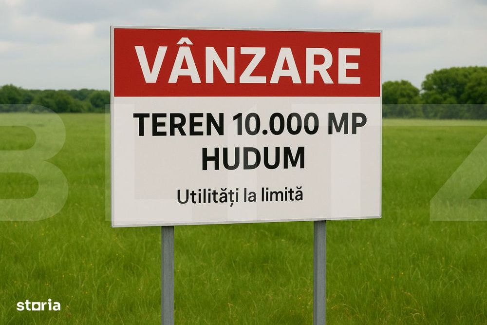Teren cu potential major de dezvoltare – 10.000 mp Hudum