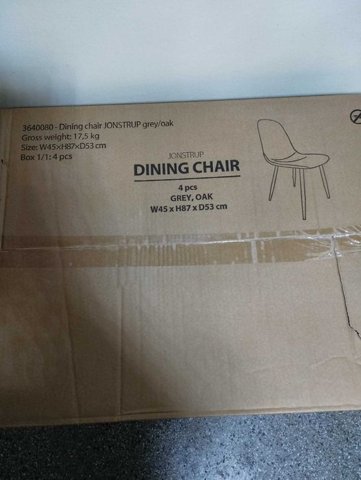 Стол кунхенски Jonstrup, цвят сив - 4 бр. нови