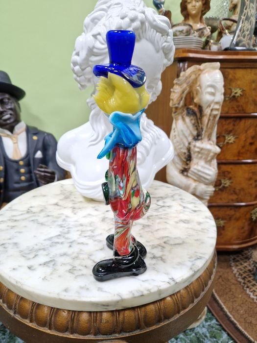 Фигура винтиж Мурано стъкло статуетка