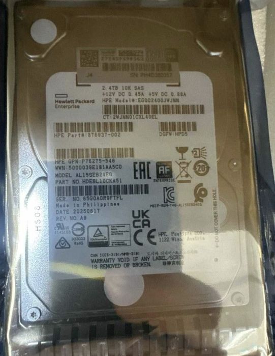 Жесткий диск HDD для сервера 2.4TB 10K 12G SAS 2.5inch Hard Drive