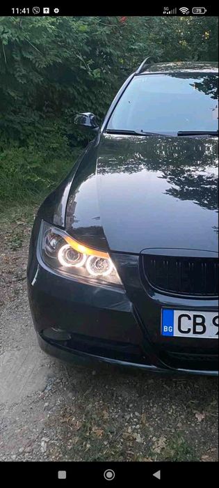 Фарове ЛЕД БМВ Е90 Е91 Затъмнени тунинг BMW E90 E91 Led ейнджъл айс