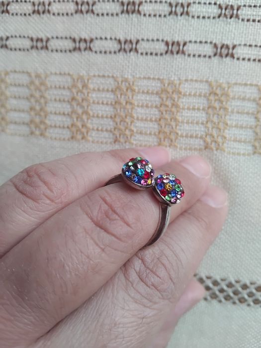 Inel din argint cu pietre Swarovski