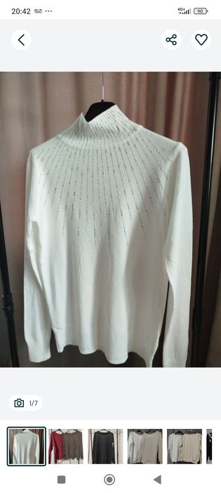 Блуза с камъни с дълъг ръкав