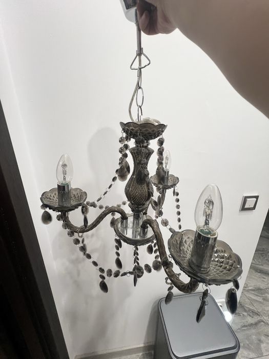 Висящ полилей LUSTER, черен