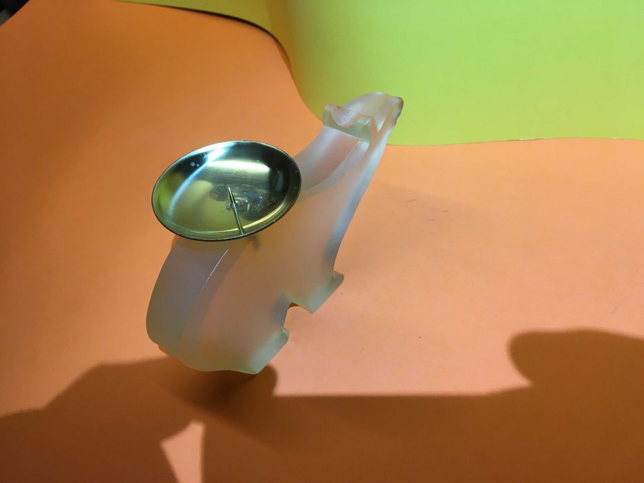 Стъклен Екзотичен Свещник