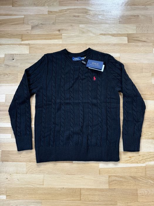 Pulover Ralph Lauren Cable Knit Negru