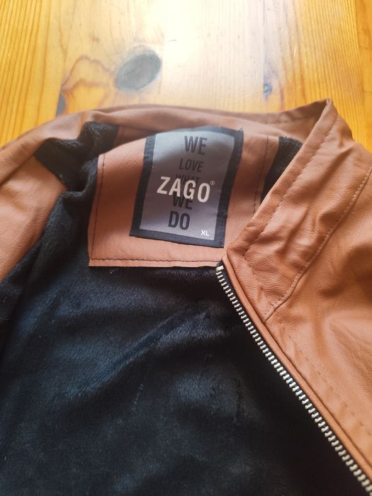 Мъжко зимно кожено яке Заго