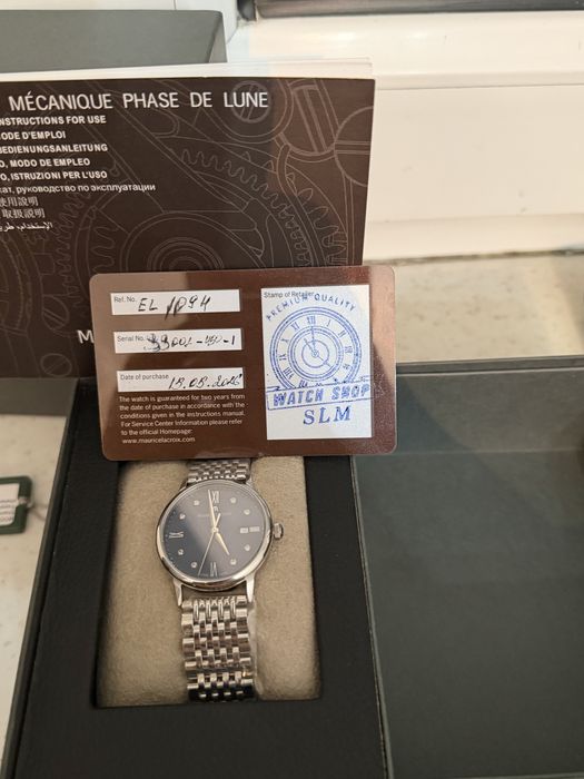 Maurice lacroix новые синий белый