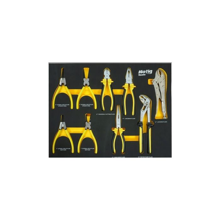 Dulap scule profesional, 7 sertare, echipat cu 156 piese NOTIG