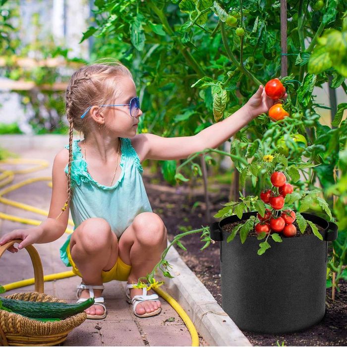 Set de 5 saci pentru cultura plante 38L cu manere