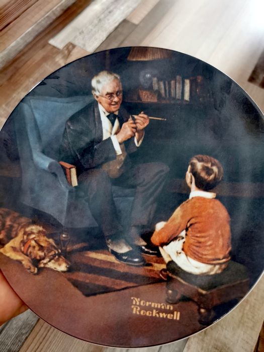 Farfurie Decorativă The Tycoon, Norman Rockwell ediție limitata