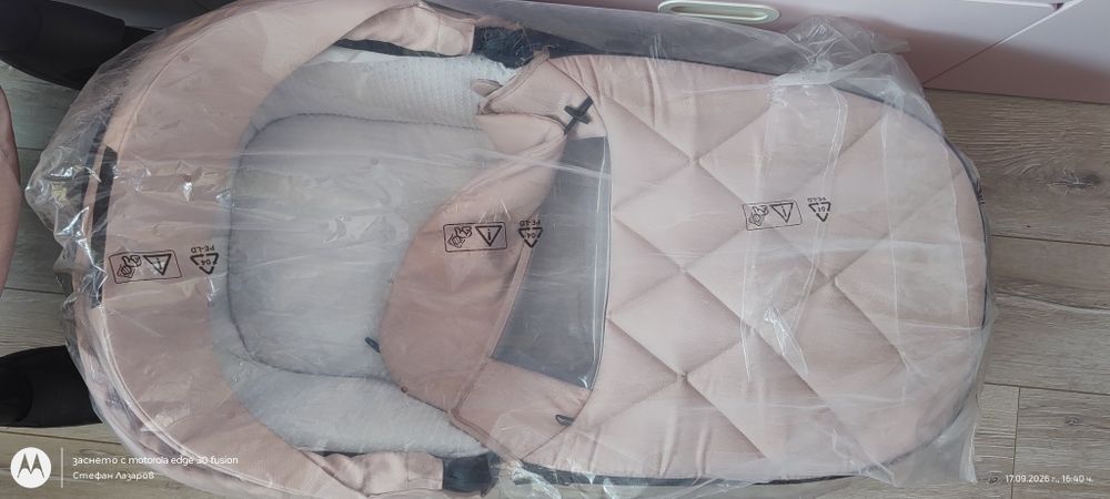 Бебешка количка 2 в 1 Tutis - Viva 4 Lux, Rose Quartz