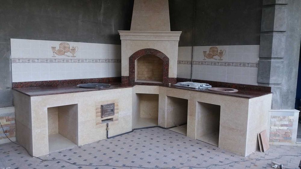 камины и летние кухни, барбекю