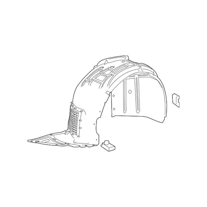 Carenaj aripa fata Chevrolet Camaro, 06.2015- Model 1ls, 1lt, 1ss, 2lt, 2ss, Cabrio, parte montare stanga, PFM (performance, PET modificat), 25S1FL2X, Aftermarket