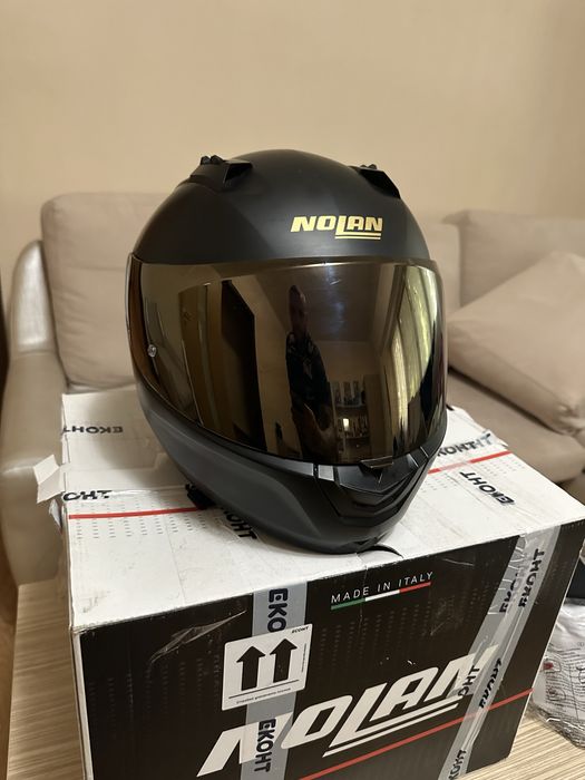 Мото каска Nolan N60 6 Sport Black Gold