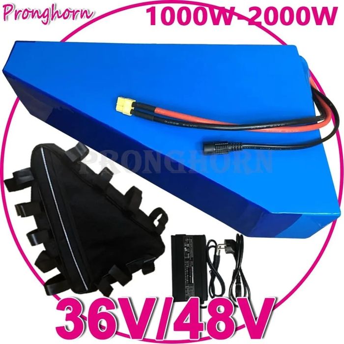 Acumulator 25ah bicicleta triunghi cadru 48v 52v 1000-1500w