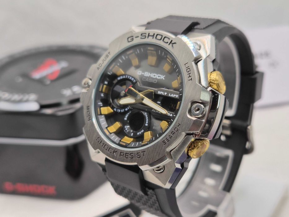 Ceas Barbati Casio g shock GST B400cx silver-GOLD,Nou,Garantie 2 ani