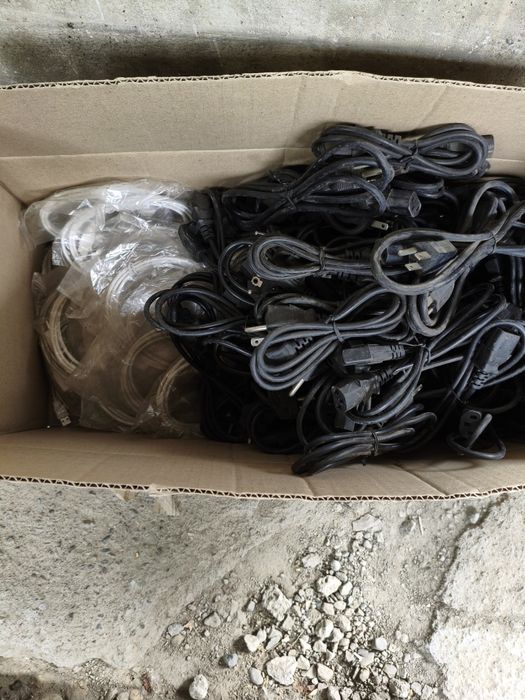 Кабели питания компьютера и usb для принтера