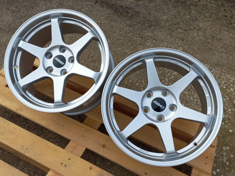 16"Rays T37 Volk Racing Silver 5х114.3 Чисто Нови 7.0ж ет35 Honda Mitsubushi Toyota Nissan Renault Subaru