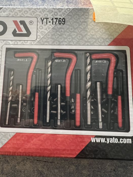 Комлект за възстановяване на резби  Yato  М6 м8 м10
