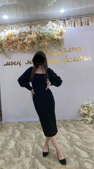 Платье черное Астана