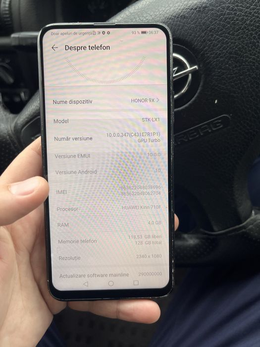 Honor 9X pentru piese sau se poate folosi si asa