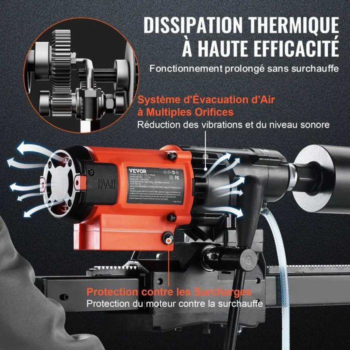 Kit Mașină de Carotat Profesională Ø230 mm | 2 Carote Incluse | 2.880 Lei + TVA